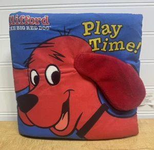Vintage Clifford the Big Red Dog Play Time Cloth Book Soft Play 2002 Scholastic - Picture 1 of 5