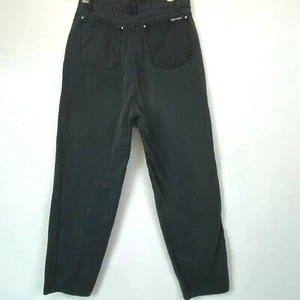 Jeans mamma Foxtails vintage anni 80 taglia 4? vita alta vera 27x29 nera 5 - Foto 1 di 8