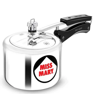 Hawkins Miss Mary 2 LTRS Aluminium Pressure Silver Cooker 2-3 PAX (MM 20) - Picture 1 of 5
