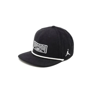 Nike Jordan MVP Pro Hat Snapback Cap Corduroy Black L/XL FZ2052-010 - Picture 1 of 6