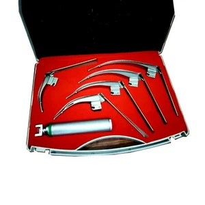 MCCOY FLEXI-TIP FIBEROPTIC LED Laryngoscope Set With HANDLE And 5 Blade - Picture 1 of 3