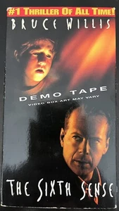 The Sixth Sense (VHS, 2000) SCREENER Demo Tape Bruce Willis M. Night Shyamalan - Picture 1 of 5