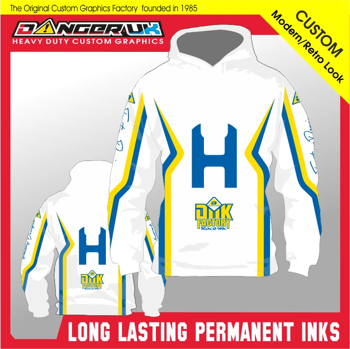 Husky Hoodie TC FC Retro MOTOCROSS MX SUBLIMIERTE KAPUZENPULLOVER KLEIDUNG HUSQVARNA 1 - Bild 1 von 1