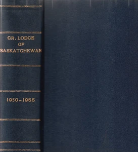 PROCEEDINGS OF THE GRAND LODGE OF SASKATCHEWAN 1950-1955 MASONIC MASONRY - Imagen 1 de 1