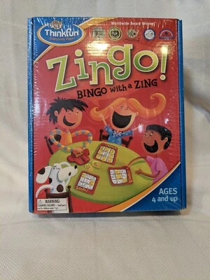 ThinkFun Zingo! Bingo with a Zing Game - Ages 4+ Have Fun & Learn - New Sealed - Image 1 of 2