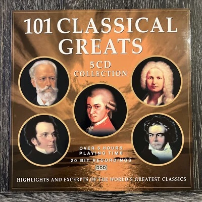 101 Classical Greats 5 CD Collection World's Greatest Classics - Mint Condition - Image 1 of 4