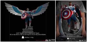NEW! IRON STUDIOS Captain America Sam Wilson Complete Version 1:4 Statue DELUXE - Picture 1 of 15