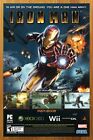2008 Iron Man PS3 Playstation 3 Xbox 360 Print Ad/Poster Robert Downey Jr. Art