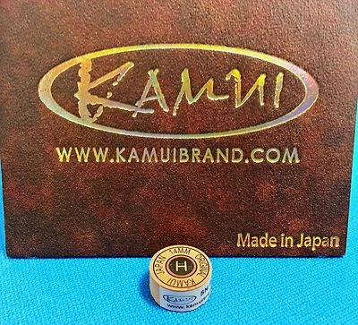 (1) Genuine H KAMUI BROWN Pool Cue Tip ( HARD ) - w/ serial number