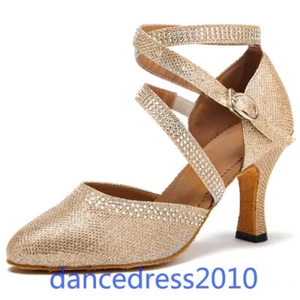 Zapatos de Baile Latinos Modernos Salón Tango Rumba Jazz Salsa Boda Tacones Zapatos 2-8 - Imagen 1 de 14