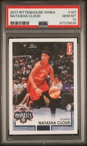 2017 Rittenhouse WNBA Natasha Cloud PSA 10 Washington Mystics Phoenix Mercury - Picture 1 of 2