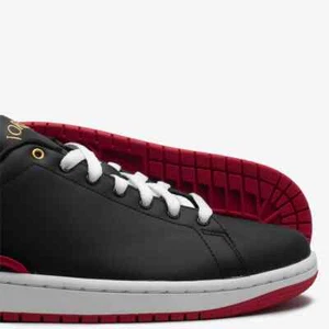 Air Jordan 1 Low Centre Court [DQ8577-001] Shoes MYSTIC HIBISCUS WHITE LEATHER 9 - Picture 1 of 19