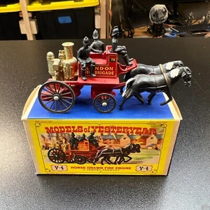 Matchbox "Models of Yesteryear" Y-4 Horse Drawn Fire Engine - Shand Mason - Bild 1 von 9