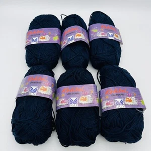 Kolibri Dale of Norway Yarn Dalegarn 100% Cotton Blue #5682 50G Lot of 6 - Picture 1 of 5