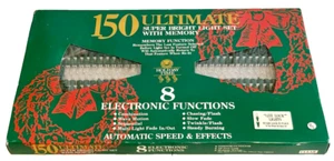 150 ULTIMATE Super Bright Light Set with Memory, 8 ELECTRONIC FUNCTIONS, Clear - Picture 1 of 10