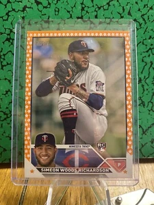 RARE 2023 Topps /99 Orange Parallel SIMEON WOODS RICHARDSON RC - Picture 1 of 2