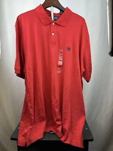 NWT Chaps Mens Red Polo Shirt Classic Collar Size XL - Picture 1 of 5