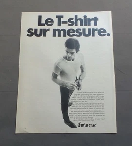 PUB PUBLICITE ANCIENNE ADVERT CLIPPING 040717 / LE T-SHIRT SUR MESURE EMINENCE - Picture 1 of 1