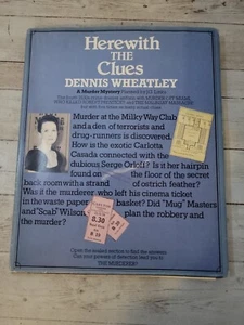 HEREWITH THE CLUES by Dennis Wheatley ~Webb & Bower Edition  - Bild 1 von 17