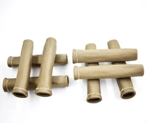 8Pcs Spark Plug Wire Boots Heat Shield Protector Sleeve Sbc Bbc Titanium 1800° - Picture 1 of 9