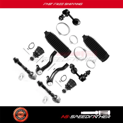 Kit de suspensión de rótula de extremo de varilla de amarre delantera Nissan Xterra 2005-2015 de 10 piezas Foto 1 de 4