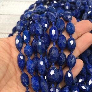 1 Strd,10mm-18mm,High-Grade Deep Blue Lapis Lazuli Facetted @Afghanistan,15-16"