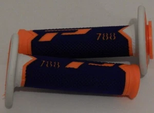 Empuñaduras de motocicleta ProGrip 788 7/8" MX extra delgadas triple densidad naranja/azul/blanco - Imagen 1 de 1