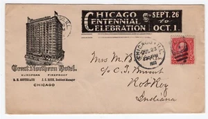 US Chicago IL Centennial Celebration Great Northern Hotel Advertising Cover - Picture 1 of 2