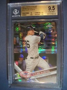 TYLER AUSTIN 2017 Topps Chrome Prism Refractors #78 BGS GEM MINT 9.5 RC Yankees - Picture 1 of 1