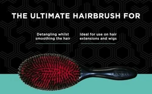 Denman Small Cushion Hair Brush with Boar Bristles & Soft Nylon Quills – Porcupi - Picture 1 of 9