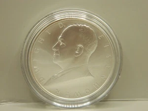 UNITED STATES MINT PRESIDENTIAL SILVER MEDAL SERIES DWIGHT D. EISENHOWER - Picture 1 of 2