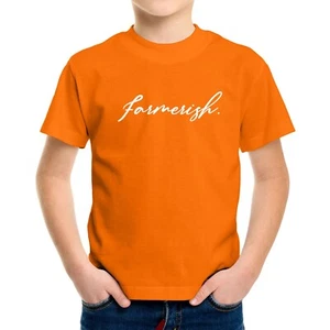Cute Funny Farm Farmerish Toddler Kids Youth T-shirt Farmer Ish Gift Farming - Picture 1 of 16