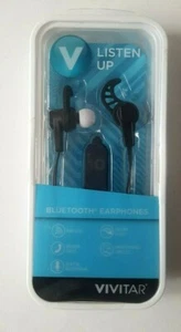 Auriculares / Auriculares Bluetooth Vivitar Listen Up inalámbricos - NUEVOS negros - Imagen 1 de 4