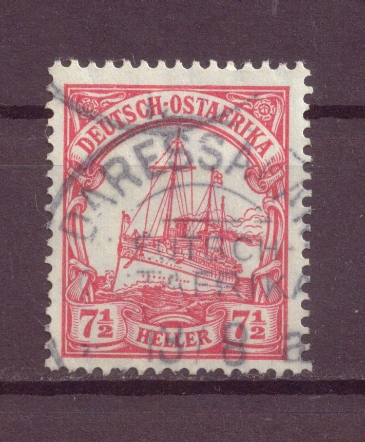 Colonia Alemana de África Oriental, 7,5 h, Kaiser's Yacht Hohenzollern, 1906, Usado, ANTIGUO Foto 1 de 1