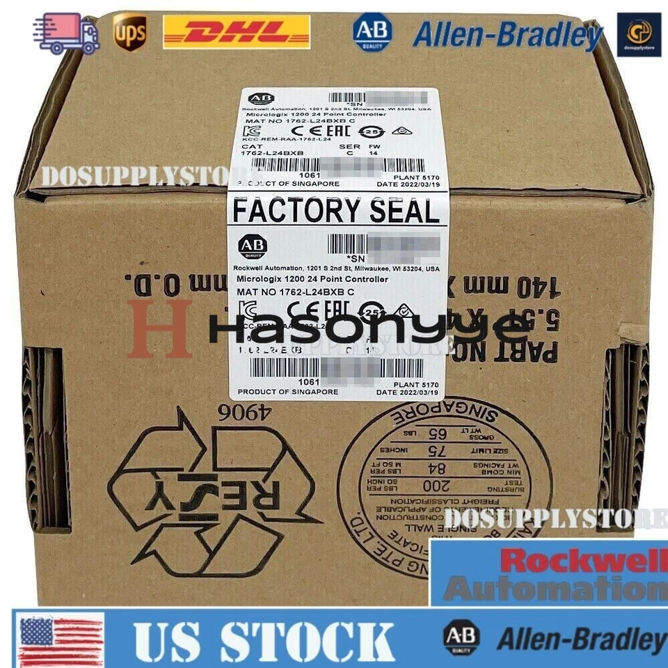 New Sealed AB 1762-L24BXB / C MicroLogix 1200 24 Point Controller   us free tax - Image 1 of 4