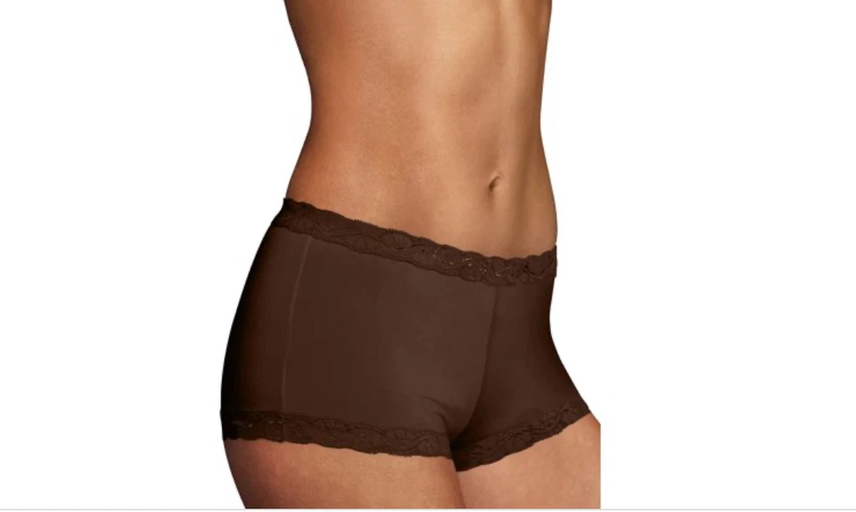 Maidenform 蕾丝装饰超细纤维男童短裤内衣 — 第 1/1 张图片