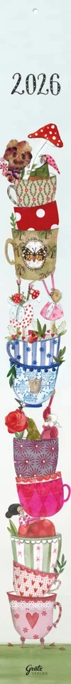 Streifenkalender Tassen 2026 | Silke Leffler | Deutsch | Kalender | 2026 - Bild 1 von 1