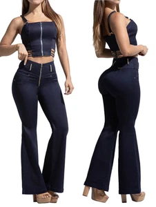 SET TOP JEANS HOSE COLOMBIANOS COLOMBIAN PUSH UP LEVANTA COLA BUTT LIFT 71305 - Bild 1 von 6