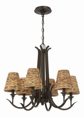 Used Craftmade Lighting 58326-ABZ Kokomo - 6 Light Chandelier-21 Inches Tall and - Image 1 of 4