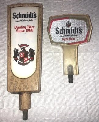 TWO Vintage SCHMIDT'S OF PHILADELPHIA  BEER Tap Handles Collectible - Image 1 of 3