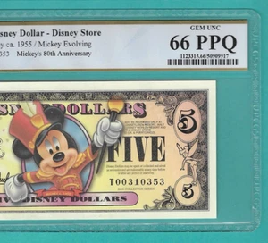 $5 2008 Disney Dollar Mickey PCGS 66PPQ - Picture 1 of 3