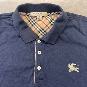 Burberry London Poloshirt Herren XXL(XL) Navy Kurzarm Bestickt Nova Check - Bild 1 von 5