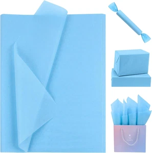 Hellblau Seidenpapier 80 Blatt Hellblau Geschenkpapier Großpackung 14x20 Zoll - Bild 1 von 6