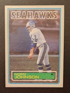 1983 Topps #388 Norm Johnson RC Seattle Seahawks - Foto 1 di 1