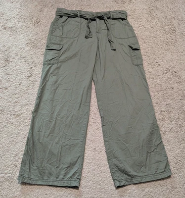 Pantalón cargo Glory descolorido de colección para mujer talla 18 Y2K holgado verde Gorpcore senderismo capri Foto 1 de 4