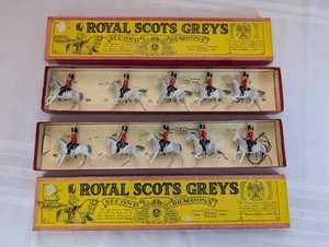 Pre War Britains Toy Soldier Sets Pair 10 Mounted Scots Greys - Picture 1 of 10