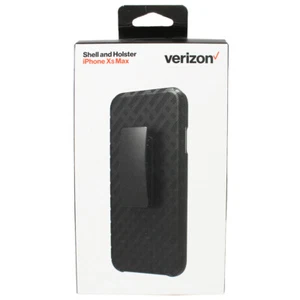 Verizon Shell Holster Combo Belt Clip Case for Apple iPhone XS Max - Black - Picture 1 of 2