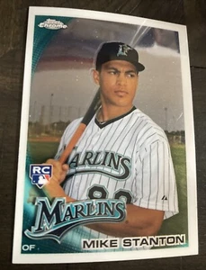 2010 Topps Chrome MIKE STANTON / GIANCARLO STANTON Rookie (RC) #190 - Foto 1 di 4