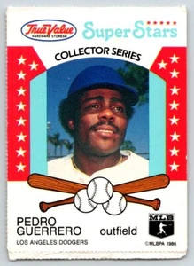 1986 True Value Super Stars Collector Series #1 Pedro Guerrero - Picture 1 of 2