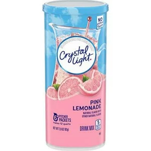 Crystal Light Pink Lemonade Drink Mix (36 Pitcher Packets, 6 Canisters of 6) - Picture 1 of 10
